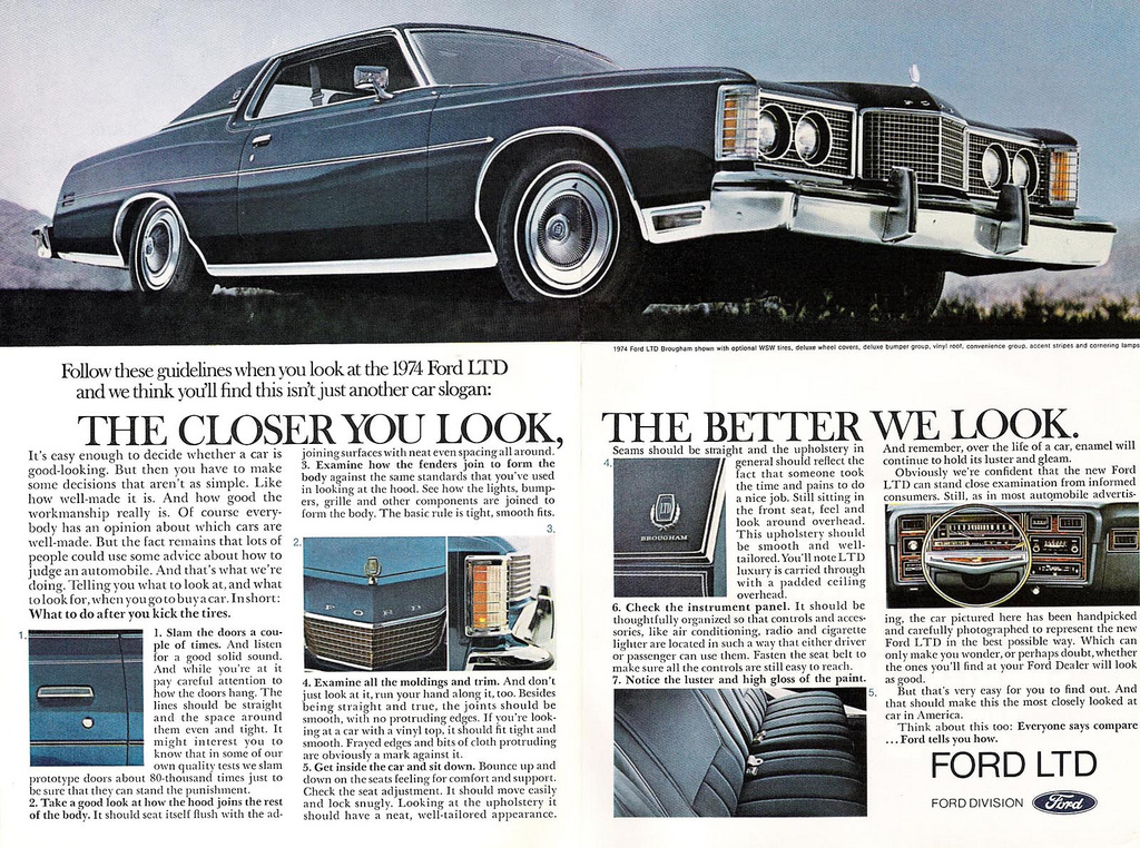 1974 Ford Auto Advertising